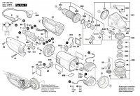 Bosch 0 601 855 G03 Gws 26-180 Jbv Angle Grinder 230 V / Eu Spare Parts